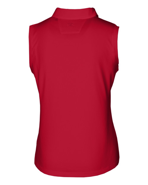 Women's sleeveless full-zip sweatshirt in solid color Polo Academy