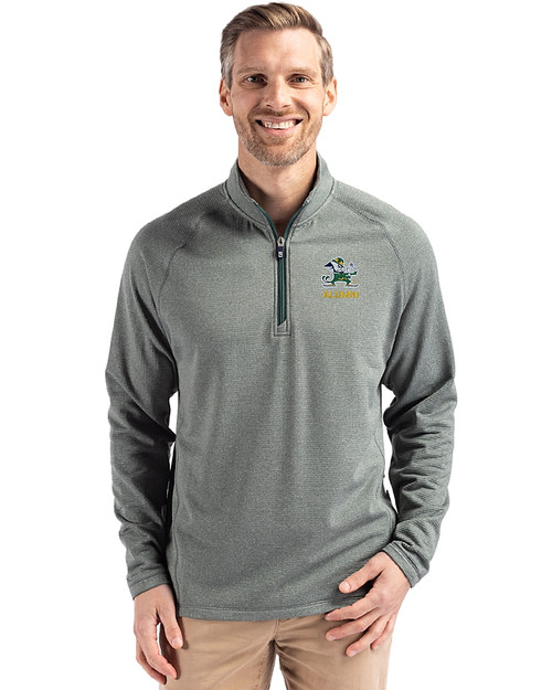 Notre Dame Fighting Irish Alumni - Cutter & Buck Peshastin Fleece Recycled Mens Half Zip Pullover HH_PRO_HG 
