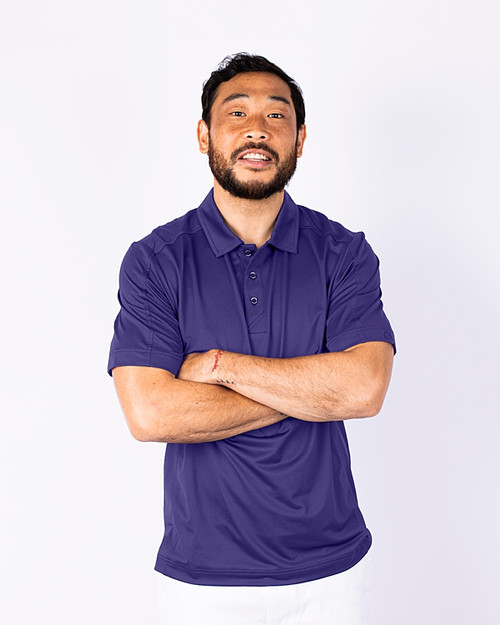 Men's Cutter & Buck Purple Minnesota Vikings Prospect Textured Stretch Polo