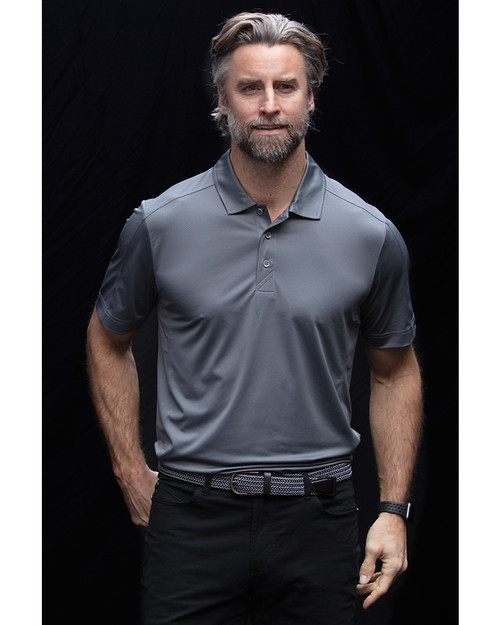 Baltimore Orioles Cutter & Buck Big & Tall Pike Eco Tonal Geo Print Stretch  Recycled Polo - Gray