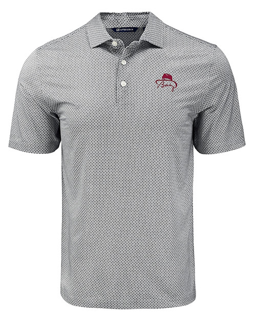 FSU Bobby Bowden Cutter & Buck Pike Eco Diamond Dot Print Recycled Mens Big & Tall Polo BL_MANN_HG 