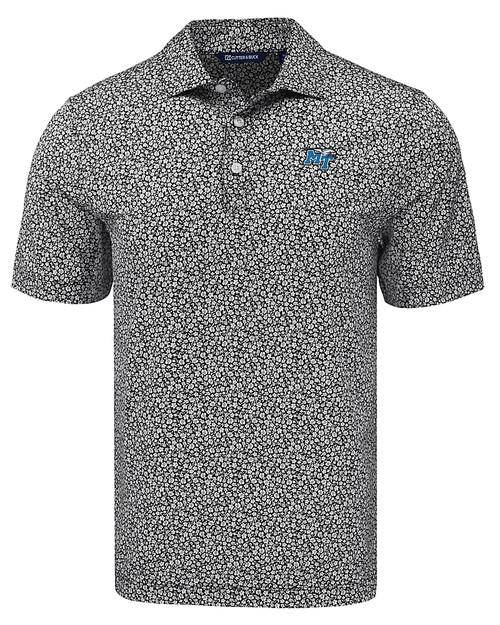 Middle Tennessee Blue Raiders Cutter & Buck Pike Eco Flora Print Recycled Mens Big & Tall Polo BL_MANN_HG 