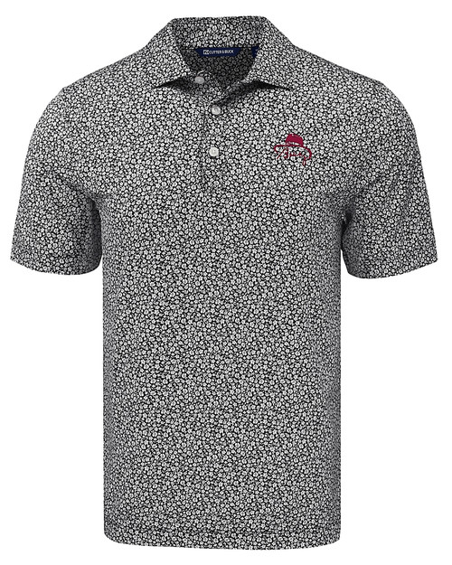 FSU Bobby Bowden Cutter & Buck Pike Eco Flora Print Recycled Mens Big & Tall Polo BL_MANN_HG 