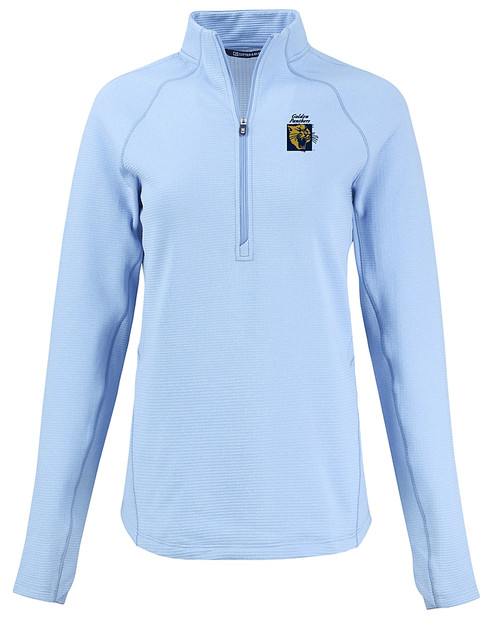 FIU Panthers College Vault Cutter & Buck Peshastin Fleece Recycled Womens Half Zip Pullover ALH_MANN_HG 