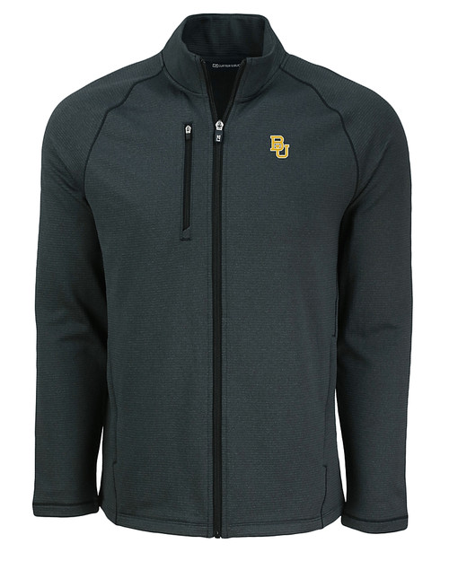 Baylor Bears Cutter & Buck Peshastin Fleece Recycled Mens Full Zip Jacket BLH_MANN_HG 