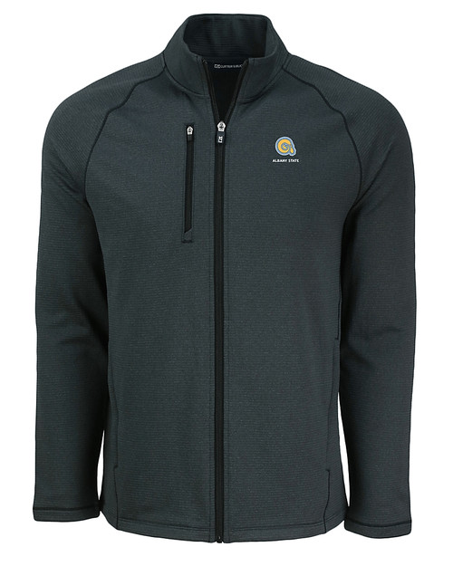 Albany State University Golden Rams Cutter & Buck Peshastin Fleece Recycled Mens Full Zip Jacket BLH_MANN_HG 