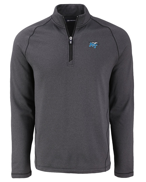 Middle Tennessee Blue Raiders Cutter & Buck Peshastin Fleece Recycled Mens Half Zip Pullover BLH_MANN_HG 