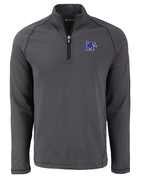 Memphis Tigers Cutter & Buck Peshastin Fleece Recycled Mens Half Zip Pullover BLH_MANN_HG 