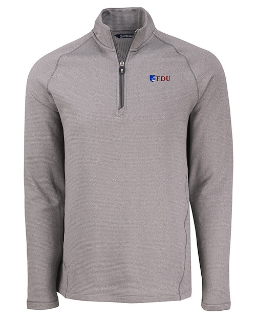 Fairleigh Dickinson Knights Cutter & Buck Peshastin Fleece Recycled Mens Half Zip Pullover EGH_MANN_HG 