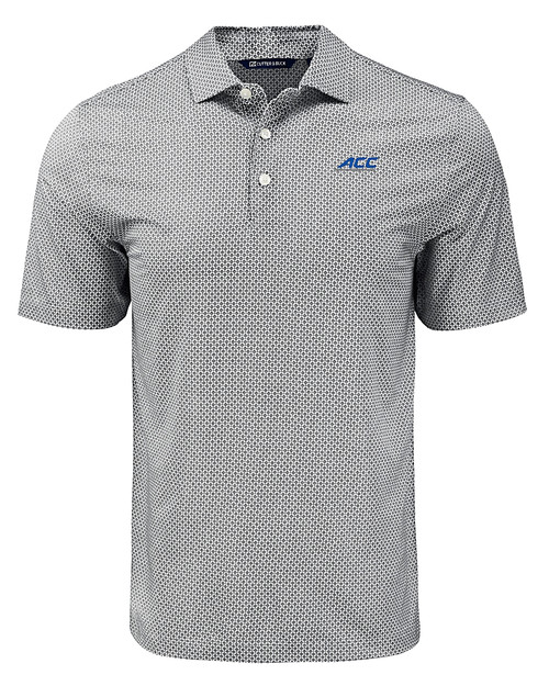 ACC Conference Cutter & Buck Pike Eco Diamond Dot Print Recycled Mens Polo BL_MANN_HG 