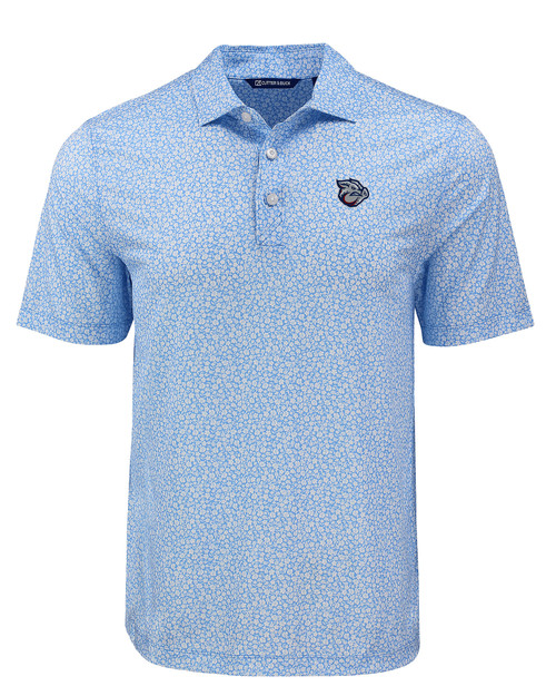 Lehigh Valley IronPigs Cutter & Buck Pike Eco Flora Print Mens Polo ALS_MANN_HG 1
