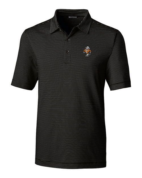 Tennessee Volunteers College Vault - Cutter & Buck Forge Pencil Stripe Stretch Mens Polo BL_MANN_HG 