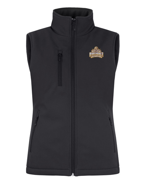 Riverdale High School Clique Equinox Insulated Womens Softshell Vest BL_MANN_HG 1