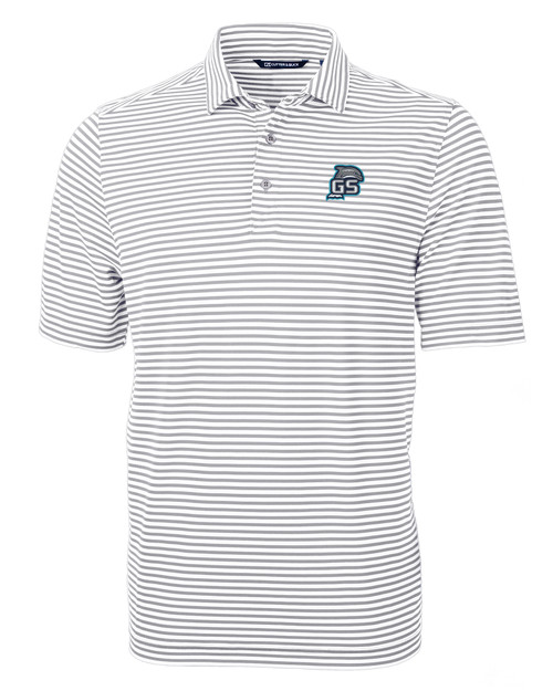 Gulf Shores High School Cutter & Buck Virtue Eco Pique Stripe Recycled Mens Big and Tall Polo POL_MANN_HG 1