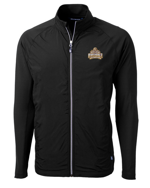 Riverdale High School Cutter & Buck Adapt Eco Knit Hybrid Recycled Mens Big & Tall Full Zip Jacket BL_MANN_HG 1