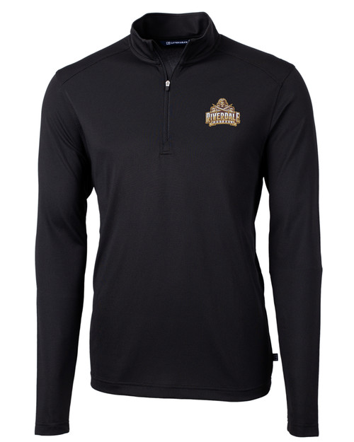 Riverdale High School 91���� Virtue Eco Pique Recycled Quarter Zip Mens Big & Tall Pullover BL_MANN_HG 1