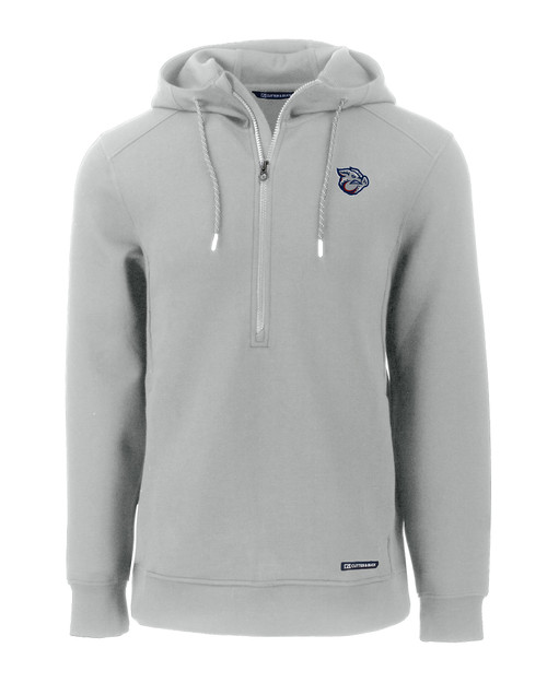Lehigh Valley IronPigs Cutter & Buck Roam Eco Half Zip Recycled Mens Hooded Pullover SLI_MANN_HG 1