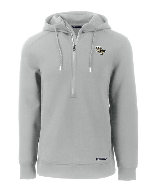 UCF Knights - Cutter & Buck Roam Eco Half Zip Recycled Mens Hooded Pullover SLI_MANN_HG 