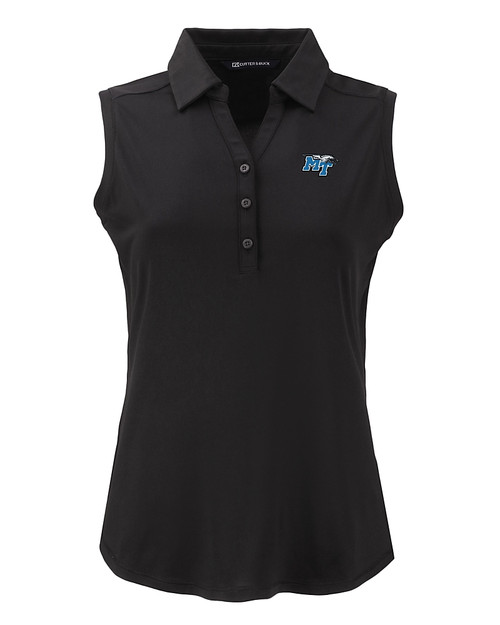 Middle Tennessee Blue Raiders Cutter & Buck Forge Eco Stretch Recycled Womens Sleeveless Polo BL_MANN_HG 