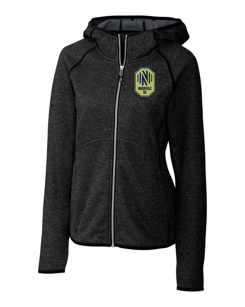 Nashville SC Cutter & Buck Mainsail Full Zip Hooded Womens Jacket CCH_MANN_HG 1