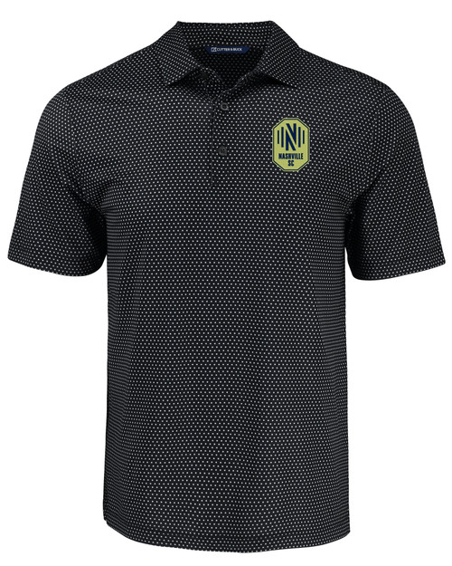 Nashville SC Cutter & Buck Pike Eco Shadow Check Print Recycled Mens Big & Tall Polo BL_MANN_HG 1