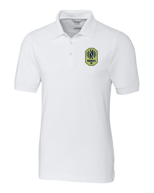 Nashville SC Cutter & Buck Advantage Eco Tri-Blend Pique Mens Polo WH_MANN_HG 1