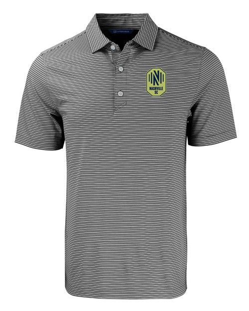 Nashville SC Cutter & Buck Forge Eco Double Stripe Stretch Recycled Mens Big &Tall Polo BLWH_MANN_HG 1
