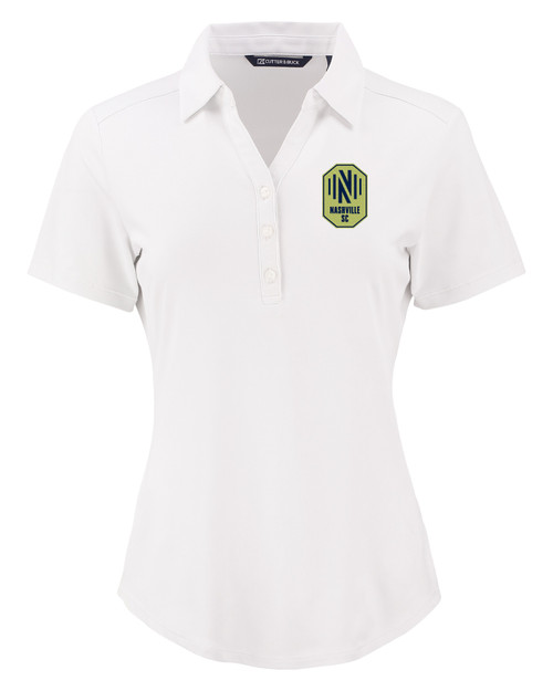 Nashville SC Cutter & Buck Forge Eco Stretch Recycled Womens Short Sleeve Polo WH_MANN_HG 1