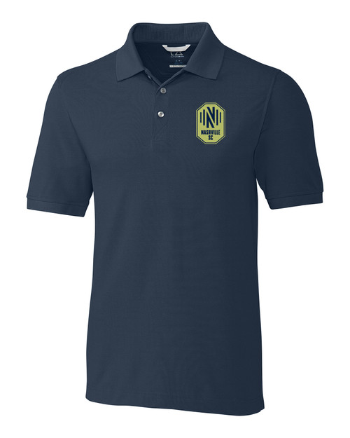 Nashville SC Cutter & Buck Advantage Eco Tri-Blend Pique Mens Big and Tall Polo LYN_MANN_HG 1