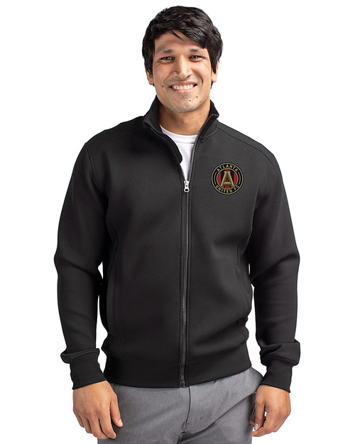 Atlanta United FC - Cutter & Buck Roam Epic Versatility Recycled Full Zip Mens Jacket Black Front