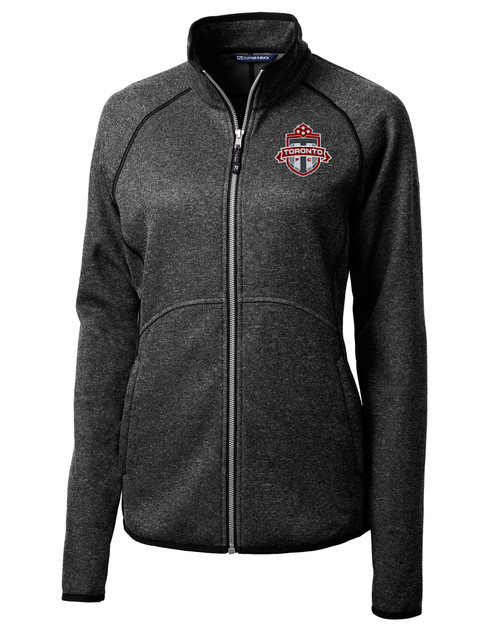 Toronto FC Cutter & Buck Mainsail Sweater-Knit Womens Full Zip Jacket CCH_MANN_HG 1