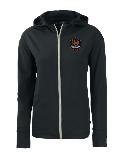 Houston Dynamo FC Cutter & Buck Daybreak Eco Recycled Womens Full Zip Hoodie BL_MANN_HG 1