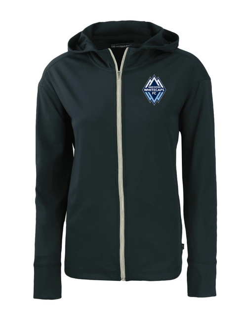 Vancouver Whitecaps FC Cutter & Buck Daybreak Eco Recycled Womens Full Zip Hoodie NVBU_MANN_HG 1