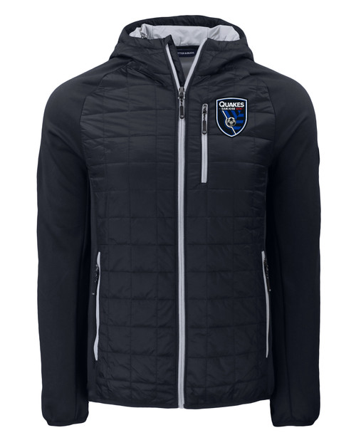 San Jose Earthquakes Cutter & Buck Rainier Primaloft Mens Eco Full Zip Hybrid Jacket BL_MANN_HG 1