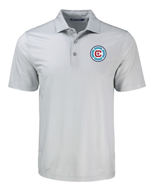 Chicago Fire FC Cutter & Buck Pike Eco Shadow Check Print Recycled Mens Big & Tall Polo POL_MANN_HG 1