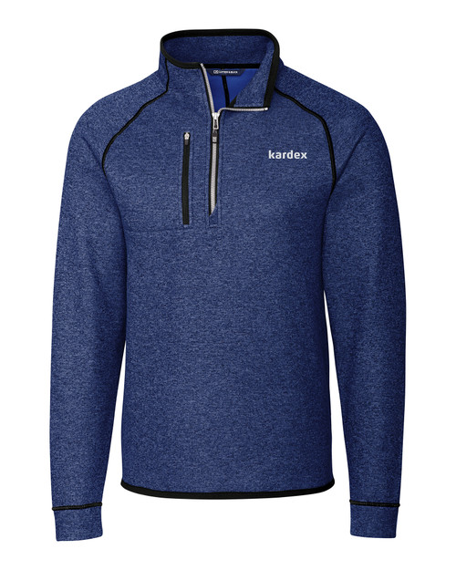 Kardex Cutter & Buck Mainsail Sweater-Knit Mens Half Zip Pullover Jacket TBH_MANN_HG 1