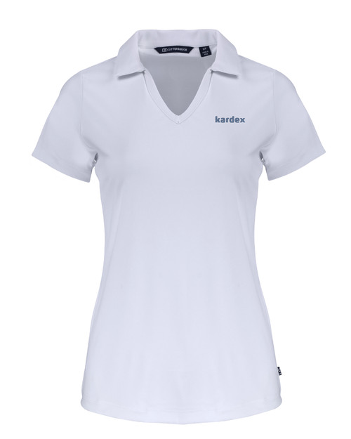 Kardex Cutter & Buck Daybreak Eco Recycled Womens V-neck Polo WH_MANN_HG 1