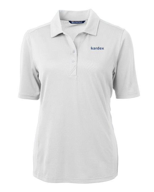 Kardex - Cutter & Buck Virtue Recycled Featherlight Pique Womens Polo White Mannequin