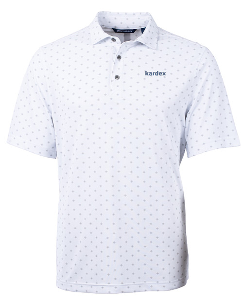 Kardex - Cutter & Buck Virtue Eco Pique Tile Print Recycled Mens Polo WH_MANN_HG 1