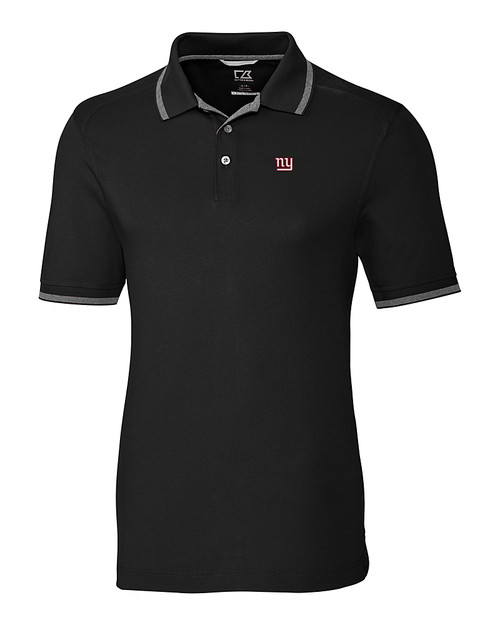 New York Giants Cutter & Buck Big & Tall Advantage Tipped Polo Black Mannequin