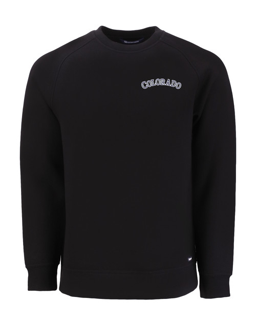 Colorado Rockies Cooperstown Cutter & Buck Roam Recycled Crew Neck Mens Pullover BL_MANN_HG 1