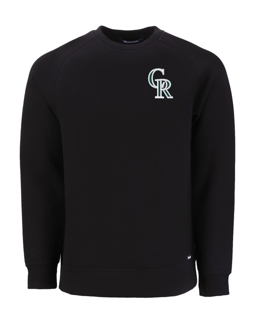 Colorado Rockies City Connect Cutter & Buck Roam Recycled Crew Neck Mens Pullover BL_MANN_HG 1