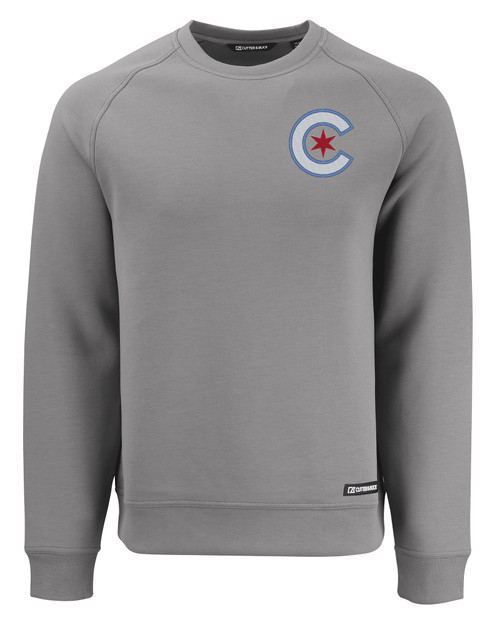 Chicago Cubs City Connect Cutter & Buck Roam Recycled Crew Neck Mens Pullover EG_MANN_HG 1