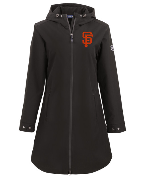 San Francisco Giants Cutter & Buck Camano Everyday Stretch Recycled Womens Water Resistant Jacket BL_MANN_HG 1