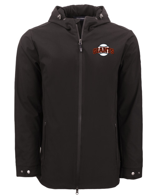 San Francisco Giants Cooperstown Cutter & Buck Camano Everyday Stretch Recycled Mens Water Resistant Jacket BL_MANN_HG 1