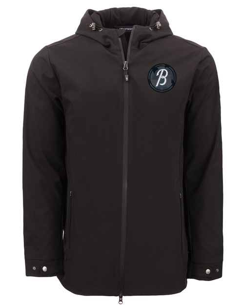 Baltimore Orioles City Connect Cutter & Buck Camano Everyday Stretch Recycled Mens Water Resistant Jacket BL_MANN_HG 1