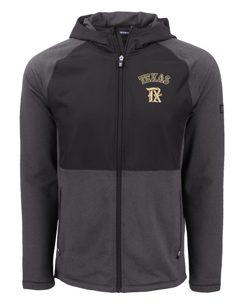 Texas Rangers City Connect Cutter & Buck Peshastin Fleece Recycled Mens Hybrid Jacket BLH_MANN_HG 1