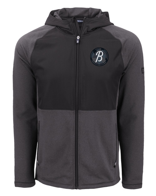 Baltimore Orioles City Connect Cutter & Buck Peshastin Fleece Recycled Mens Hybrid Jacket BLH_MANN_HG 1