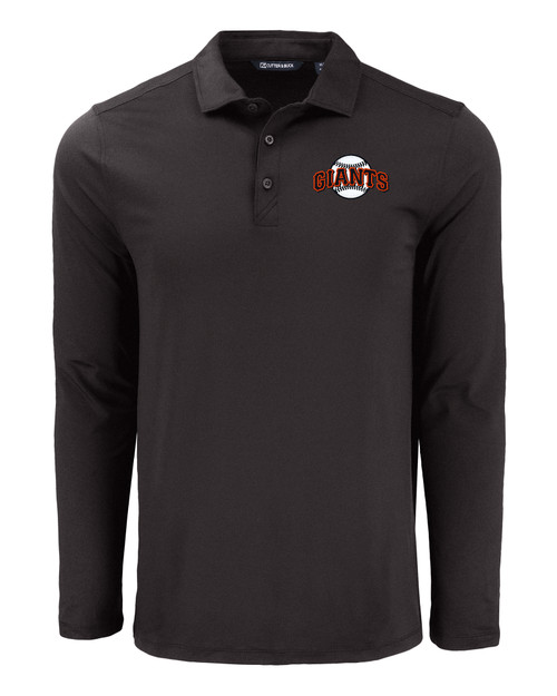 San Francisco Giants Cooperstown Cutter & Buck Coastline Epic Comfort Eco Recycled Mens Long Sleeve Polo BL_MANN_HG 1