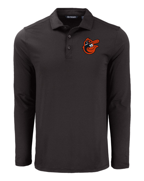 Baltimore Orioles Cooperstown Cutter & Buck Coastline Epic Comfort Eco Recycled Mens Long Sleeve Polo BL_MANN_HG 1